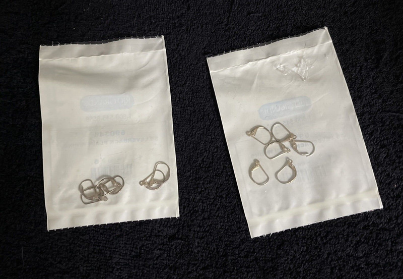 12 Sterling Silver Lever-Back Ear Wire with Open Ring Rio Grande (6 pairs)