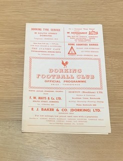 1965 66 Dorking V Chesham United