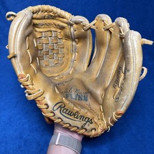 Vintage Rawlings RBG36 Baseball Glove Dale Murphy Basket Web USA Arch Holdster S