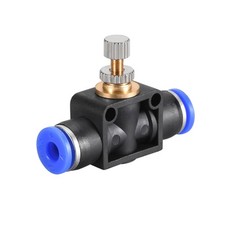 4mm OD Pneumatic Air Flow Control Valve Flow In-Line Speed Controller Valve