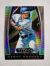 2019 Panini Chronicles - Titan Manny Machado #25 Hyper Prizm Refractor /299