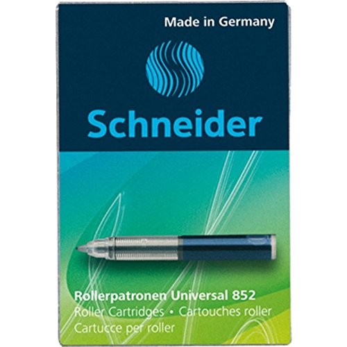 Schneider 852 Pack of 5 Blue Rollerball Cartridges