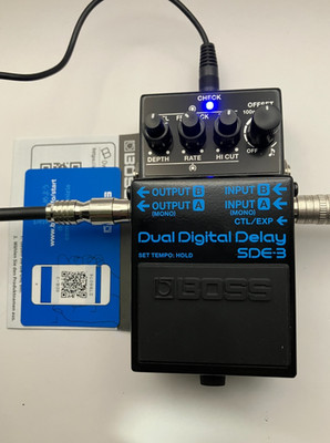 Boss SDE-3 Dual Digital Delay Guitar Effects Pedal Working