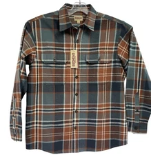 RedHead Mens Sz Large Multicolor Plaid Button Up Flannel Shirt (H10) NWTs