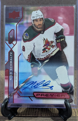 2021-22 NICK SCHMALTZ UD Premier Auto Red #82