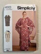 S9323 Sew Pattern Vintage Inspired 70s 80s Caftan Kaftan Loungewear Size XS-XL
