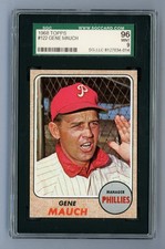 1968 Topps #122 Gene Mauch SGC 9 MINT **BCX-7034-014**