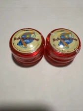 2 The Ned Show Yoyo Boomerang Red/Pink Collectible Yo Yo Toy Never Give Up VTG
