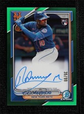 2024 Bowman Chrome Rookie Green Refractor 35/99 Ronny Mauricio #CRA-RM Auto 1a2j