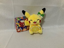 Pokemon Center Hiroshima Japan Limited Pikachu Plush Mascot with Lemon