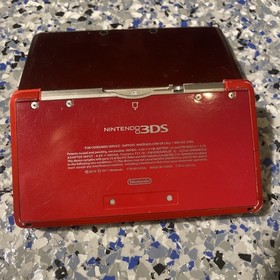 Red Nintendo 3Ds With Pokemon X & Naruto Shippuden Ninja Destiny 2