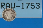 1908-D 10C LIBERTY HEAD BARBER SILVER DIME Early US Type RAW-1753