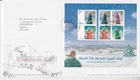 GB ROYAL MAIL FDC FIRST DAY COVER 2007 CHRISTMAS ANGELS STAMP SHEET TALLENTS PMK