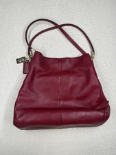 Coach Madison Berry Red Leather Phoebe Shoulder Bag F26224 EUC MSRP 358