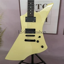Factory Snakebyte Electric Guitar  James Hatfield Cream Yellow Mahogany Body