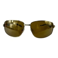 Eagle Eyes Navigator Full Gold Rim Aviator Sunglasses 10073 6289 Flex TriLenium