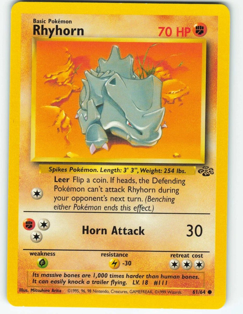 Rhyhorn Pokémon TCG Cards for sale | eBay