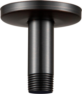 Shower Arm with Flange, 3 in Oil Rubbed Bronze Ceiling Mount Replacement Rain Sh