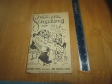 Le Salon Bleu Singalong Book - Savery Hotel - Des Moines, Iowa -Phamplet