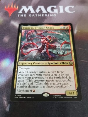 Mtg. Carnage, Crimson Chaos. Marvel's Spider-Man. Pack Fresh 
