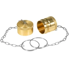 Dust Cap and Plug Set Hydraulic Coupler 1 Body Size Wet Line Brass