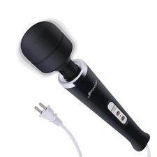 YEVIOR Wired Powerful Handheld Massager with 10 1 Count (Pack of 1), Black 