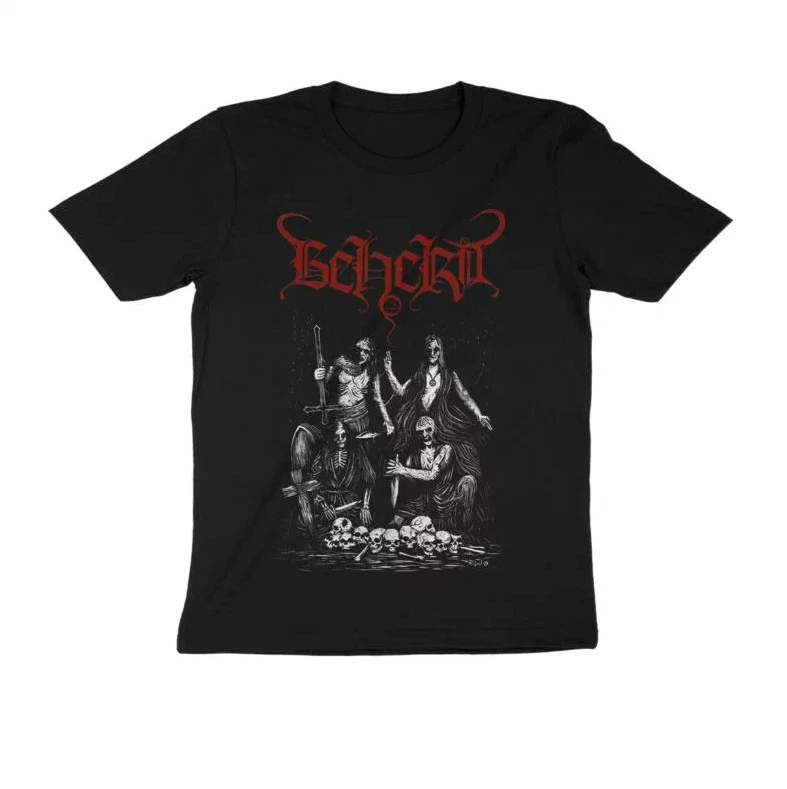 T-Shirt Beherit Band Le Serment De Sang - Noir Unisexe, Neuf Étiqueté, Tailles S à 5XL