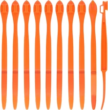 10Pcs Orange Peeler Tool, Long Handle Serrated Citrus Peel Cutter Easy Hold Plas
