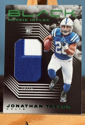 Jonathon Taylor 2020 Panini Black 20/25 Rookie Influx Patch Indianapolis Colts