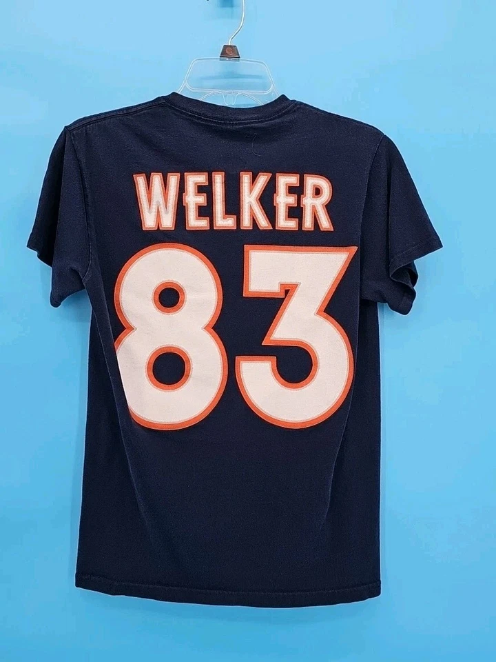 Camiseta deportiva para hombre Denver Broncos azul marino Wes Welker NFL talla S Foto 3 de 3