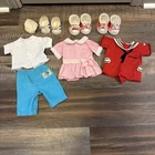 Vintage Cabbage Patch Kids Baby Doll Clothes Outfits Shoes NEEDS TLC