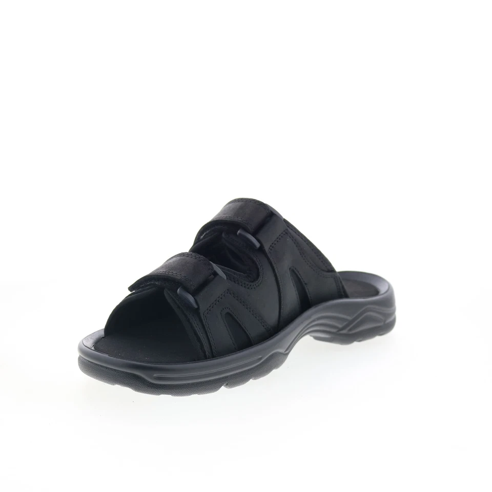 Sandalias Propet Vero MSV003LBLK para Hombres Negras Extra Anchas 6E Slides Zapatos 8.5 Foto 4 de 4