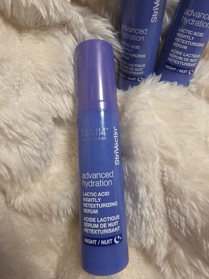 3 x Suero nocturno StriVectin Advanced Hydration ácido láctico .25 oz nuevo sin caja Foto 2 de 3