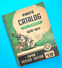 Original 1936-1942 Indian Motorcycle Parts Catalog Scout Chief Restoration Book