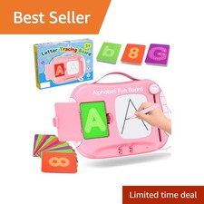 WootoyArt Magnetic Letter Tracing Board Pink
