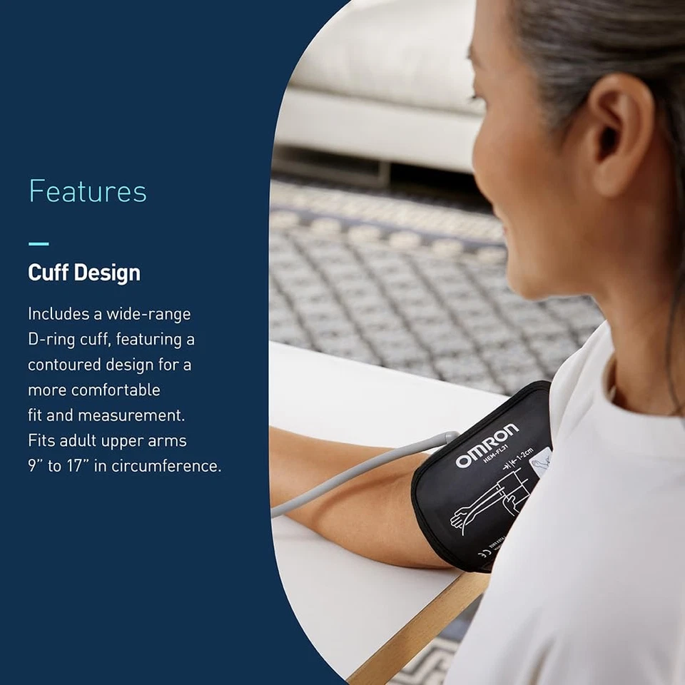 Manguito monitor de presión arterial brazo superior hierro OMRON - Validado clínicamente - #1 Doc Foto 4 de 4