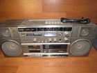 Vintage 80s Aiwa CA-100 Boombox GhettoBlaster Stereo NOT WORKINGHeavy JAPAN