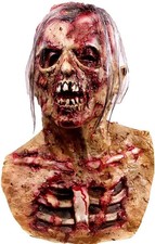 Halloween Scary Zombie Mask Vampire Head Mask for Adult Men Creepy Latex Mask Co