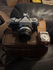 Nikkormat FT2 35mm Camera Black  Nikkor HC 50mm f/2 EXCELLENT  WORKING W/case