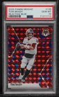 2020 Panini Mosaic Reactive Blue Mosaic Prizm Tom Brady #135 PSA 10 GEM MT 0h32