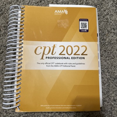 CPT 2022: Professional Edition - Spiral-bound, by Synovec Mark S.