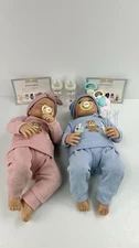 Reborn Babydoll Twins , Boy And Girl- Magnetic Pacifier And Accessories