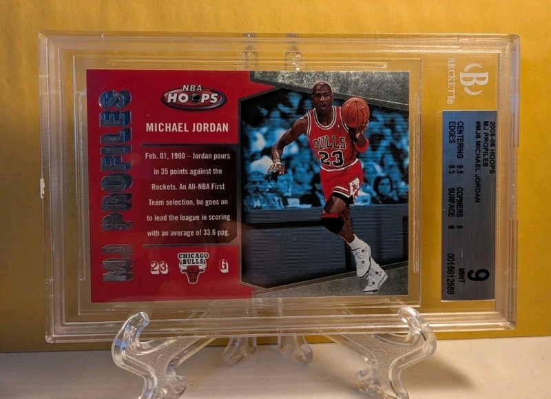 2005-06 Hoops MJ Profiles #MJ6 Michael Jordan BGS 9 MINT GOAT