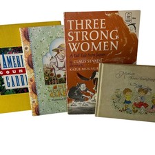 Vintage Book Lot 4pc Hallmark Viking Press 1970s Folk Tales Garden Mothers Day
