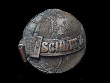 NF13159N VINTAGE 1970s  SCHLITZ  BREWING COMPANY BEER  BOOZE BERGAMOT BUCKLE