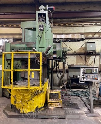 BULLARD 36'' DYN-AU-TAPE 42'' CHUCK 72'' HIGH COLUMN CNC VERTICAL BORING MILL - VTL