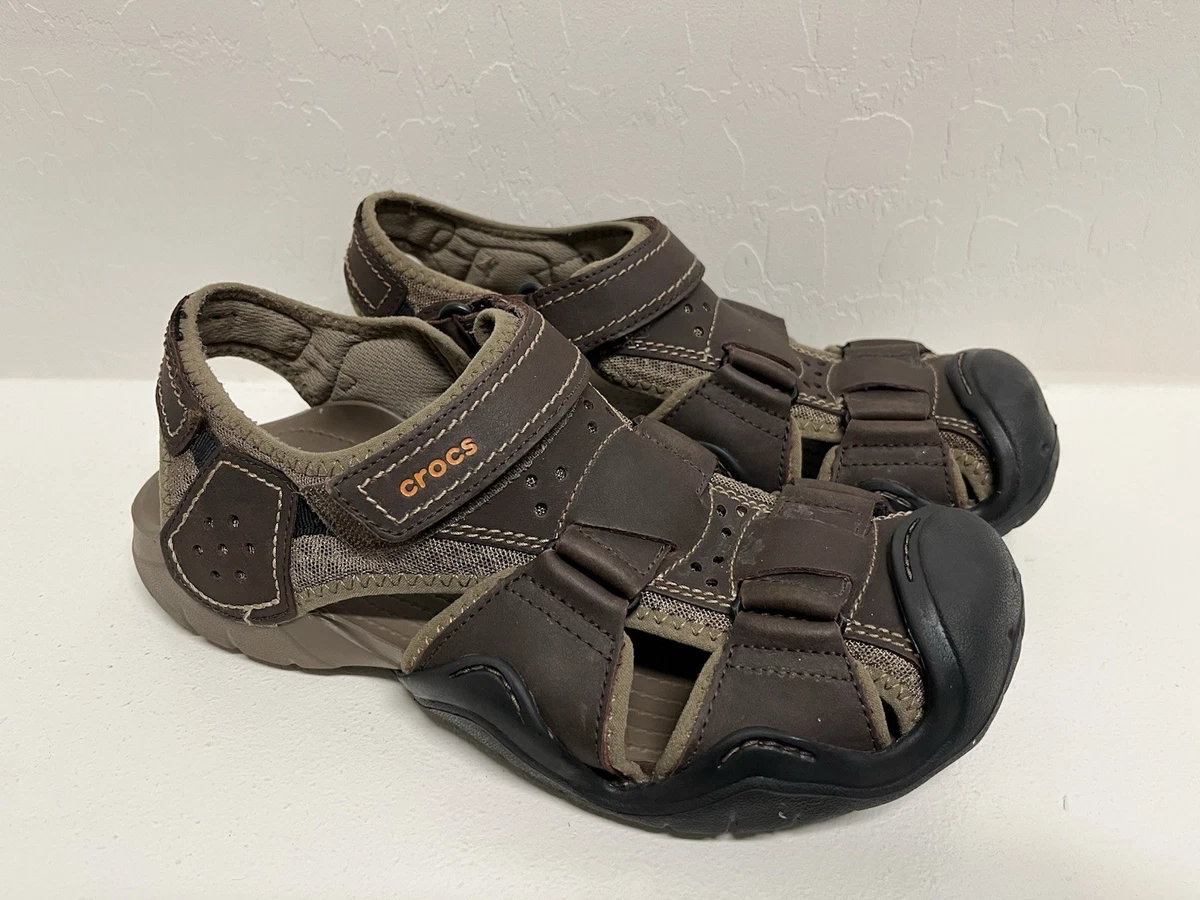 Crocs Brown Sandals for Men for sale | eBay display picture 2
