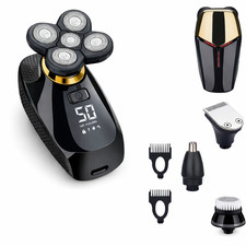 4 in 1 Electric Head Shaver Kit Cordless Bald Razor Wet Dry Nose Trimmer