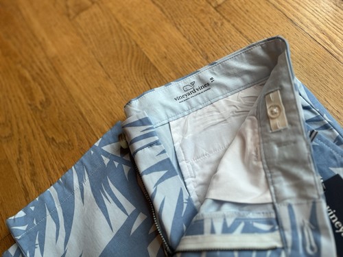 NWT Boys Vineyard Vines Breezy Ice Water Blue Breaker Pants, Sz 18 Retail $52 - Picture 5 of 5