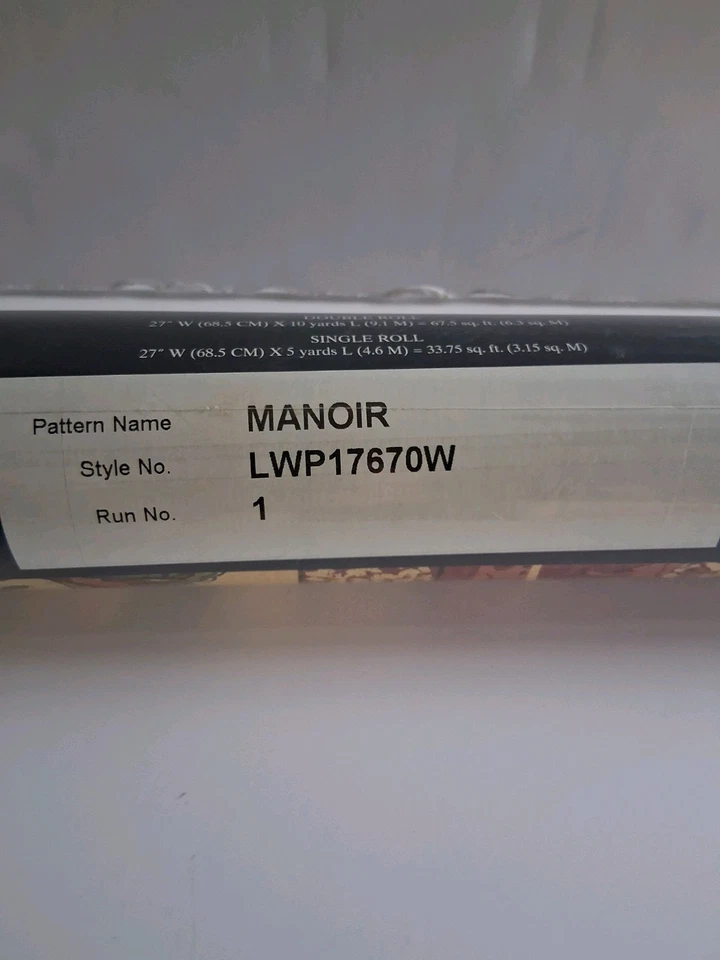 Ralph lauren, "Manoir" Double Roll Wallpaper. Retired Pattern Style LWP17670W - Image 3 of 4